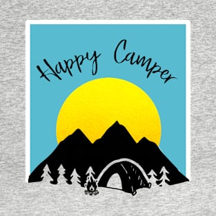 Happy Camper Mountains Sun T-Shirt